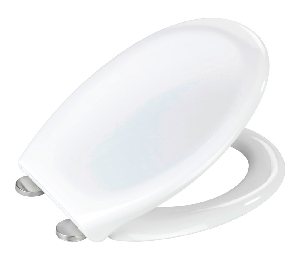 Detalj av Toalettsete Ios hvit termoplast med softclose