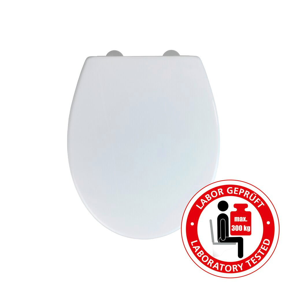 Toalettsete Korfu termoplast hvit med softclose bakside