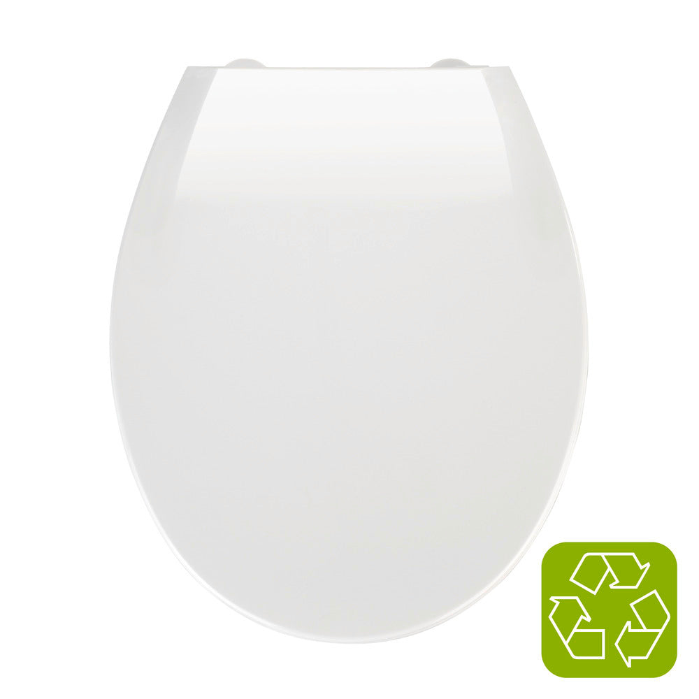Toalettsete Kos med softclose termoplast hvit - WENKO sideprofil