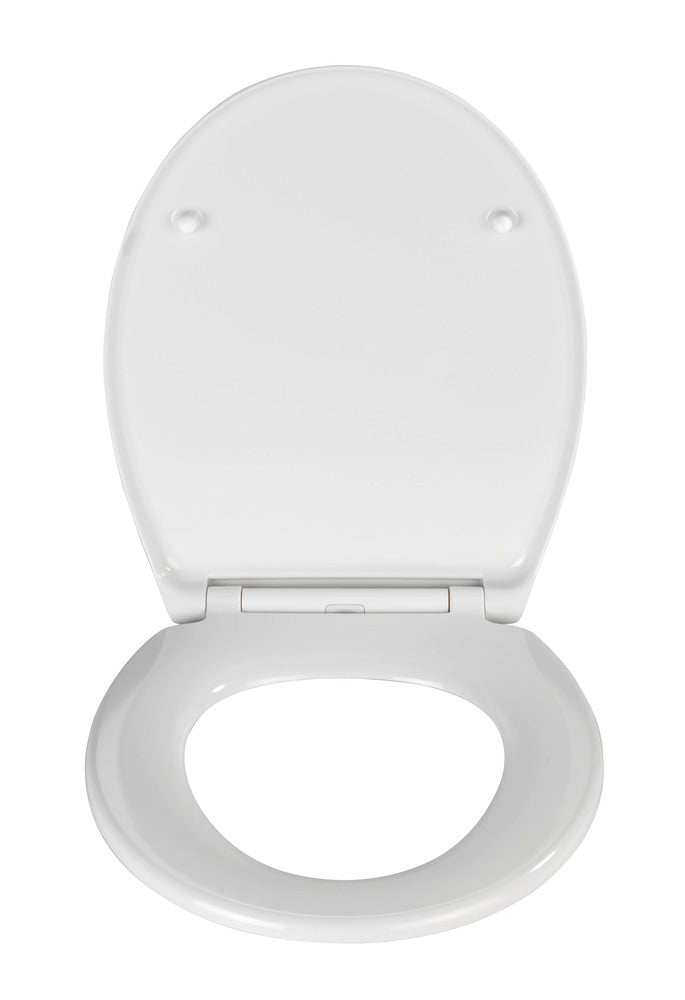 Toalettsete Samos med softclose duroplast hvit bakside