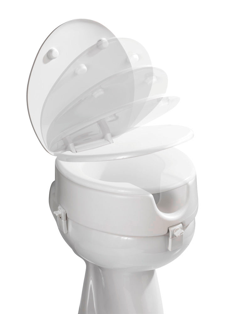 Toalettsete Secura Premium med soft-close dempemekanisme hvit bakside