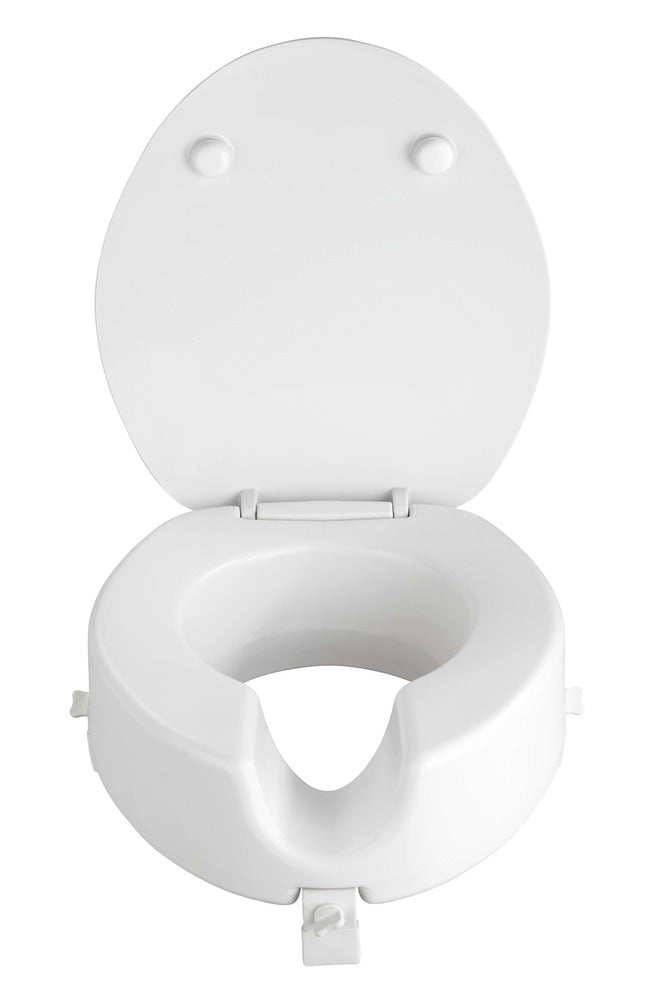 Toalettsete Secura Premium med soft-close dempemekanisme hvit forfra