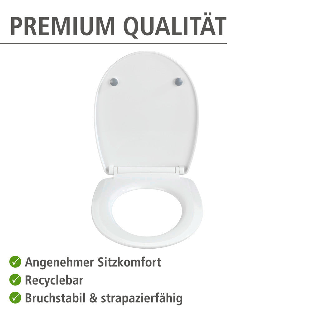 Detalj av Toalettsete Tavola hvit med softclose duroplast
