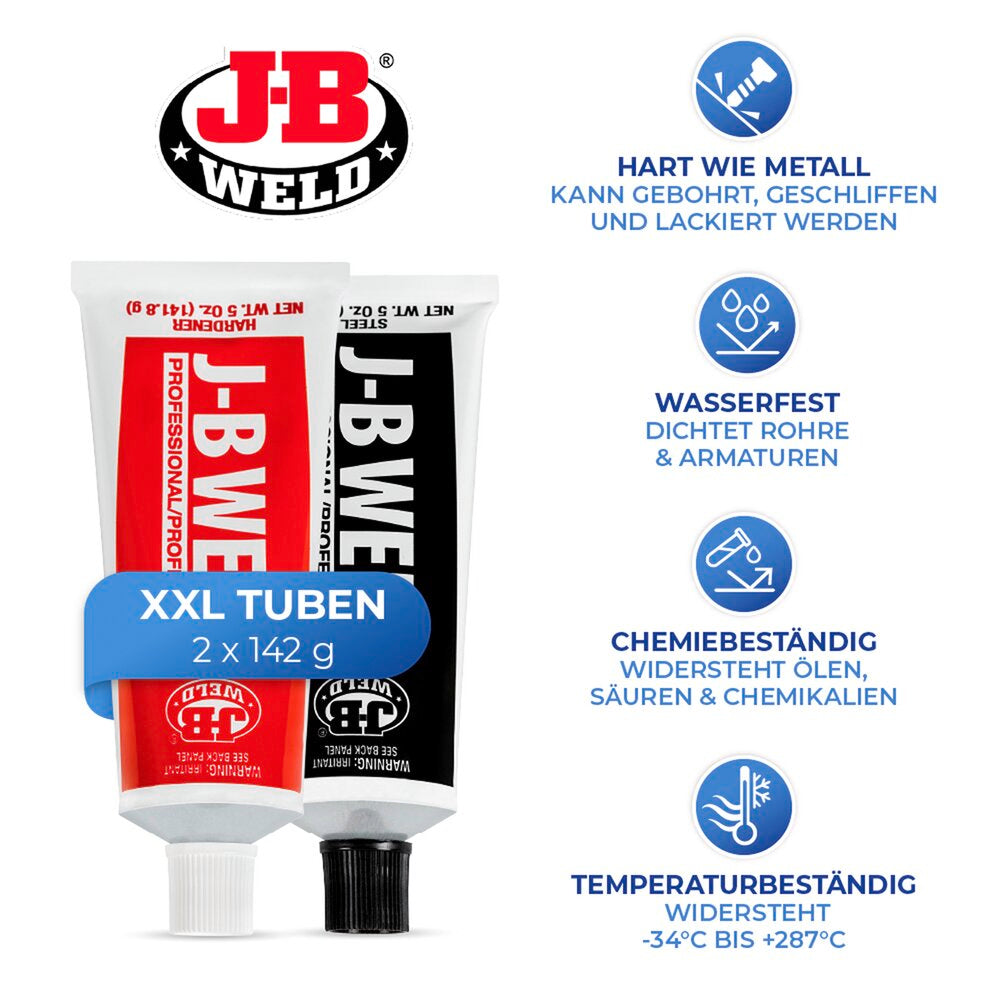 Tokomponent epoksylim Industro supersterk - JB Weld produktpakke