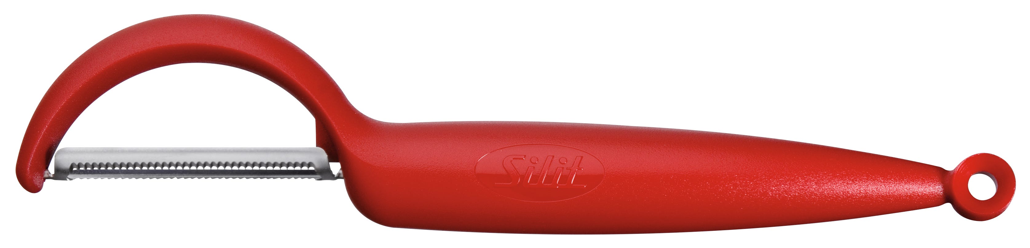 Detalj av klinge på Tomat- og grønnsaksskreller Pelaro rød plast - Silit