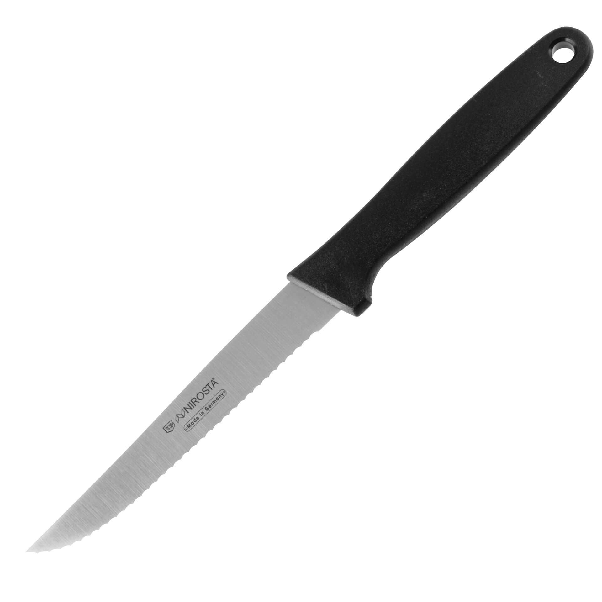 Tomatkniv La Cuisine 11 cm bølgeslipt forfra