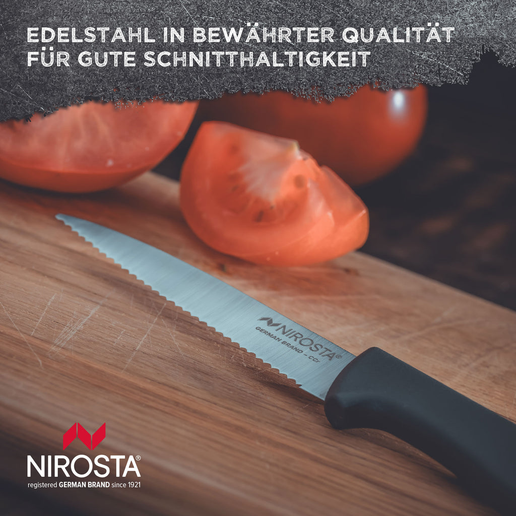Tomatkniv Original 8,5 cm tannet egg rustfritt stål profil