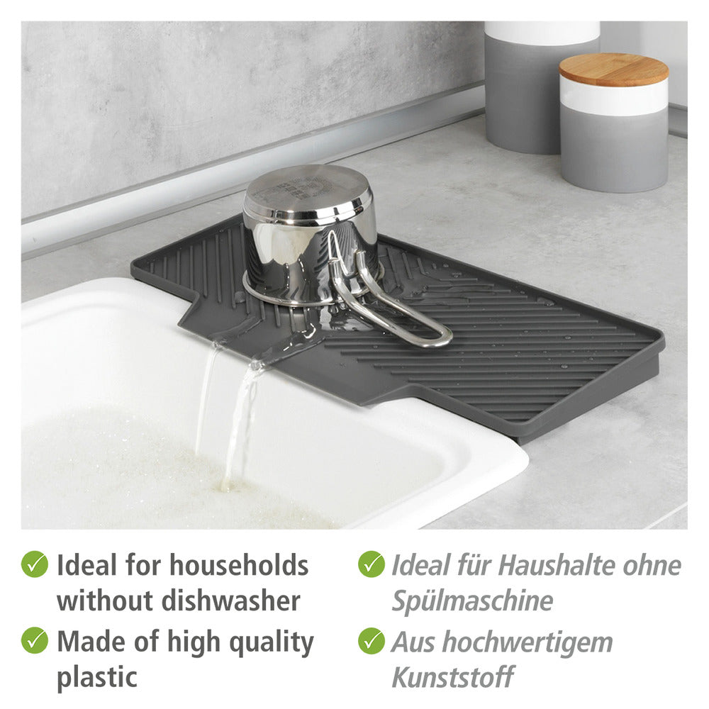 Detalj av Tørkematte oppvask 40 x 20 cm grå - Wenko