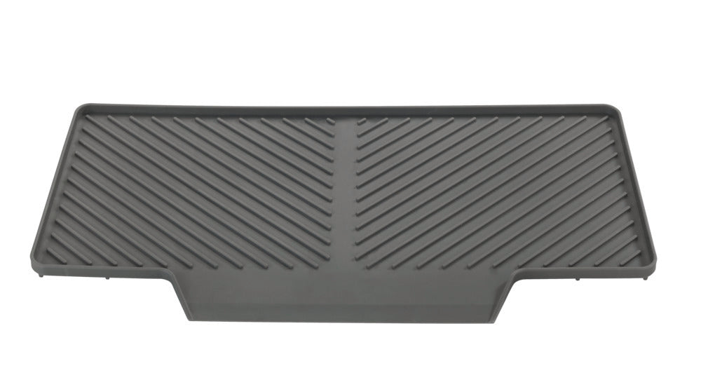Tørkematte oppvask 40 x 20 cm grå - Wenko i bruk med glass
