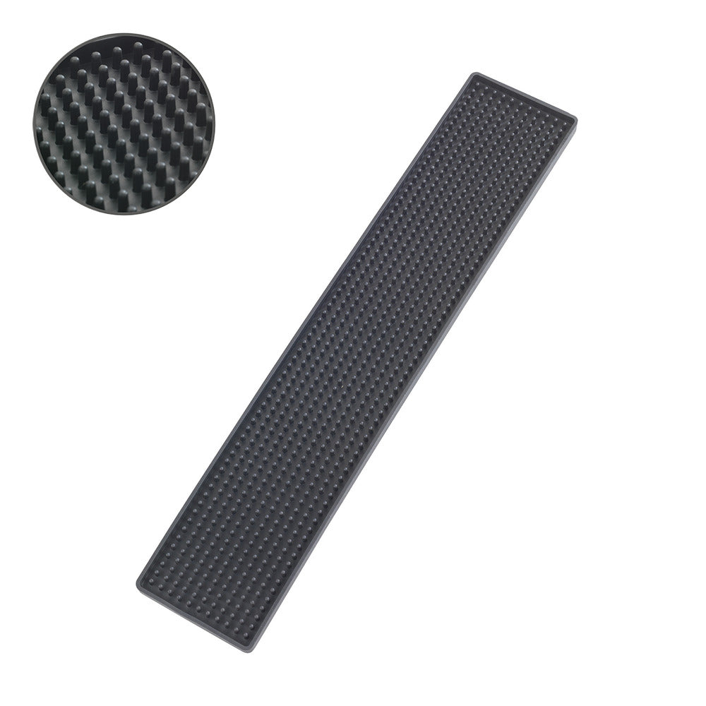 Tørkematte slim svart 8 x 42 cm for oppvask forfra
