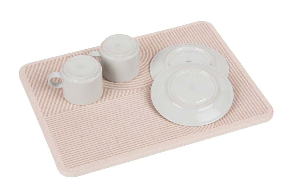 Tørkeplate diatomitt beige 40x30 cm hurtigtørkende forfra