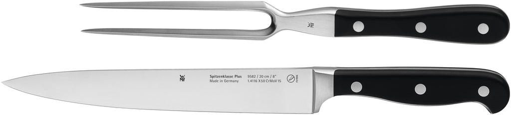 Trancheringsett 2-delt Spitzenklasse Plus med kniv og gaffel forfra