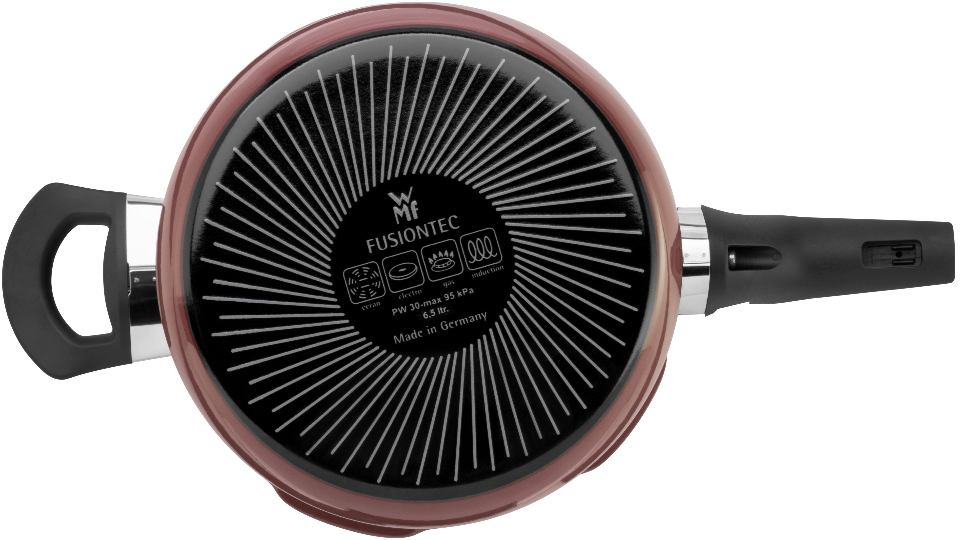 Trykkkoker Fusiontec 22 cm 4,5 L rose quartz - WMF bakside
