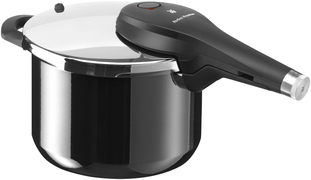 Trykkkoker Fusiontec 22 cm 6,5 L svart - WMF forfra