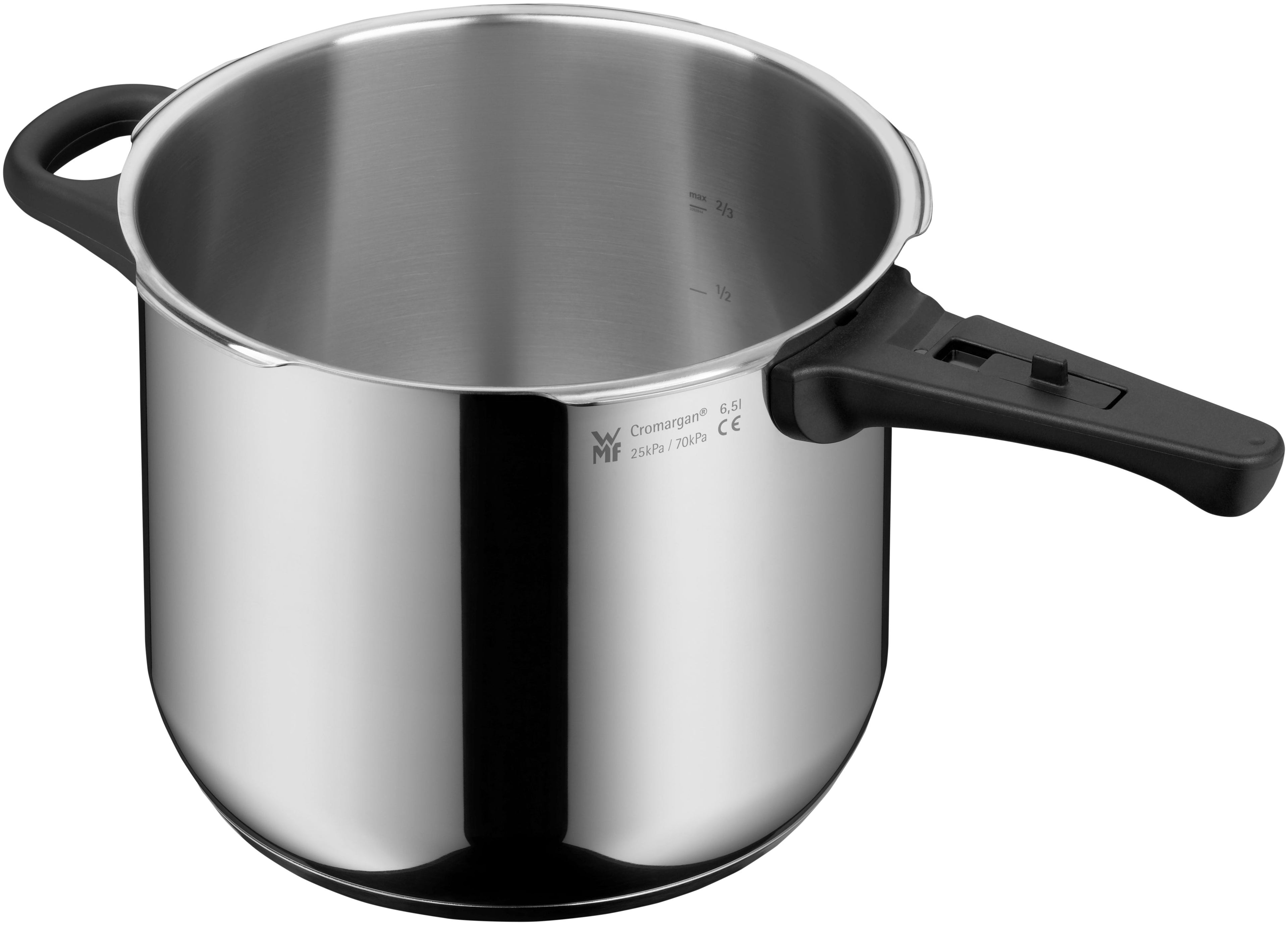 Bakside av Trykkkoker med dampinnsats rustfritt stål 22 cm 6,5 L - WMF