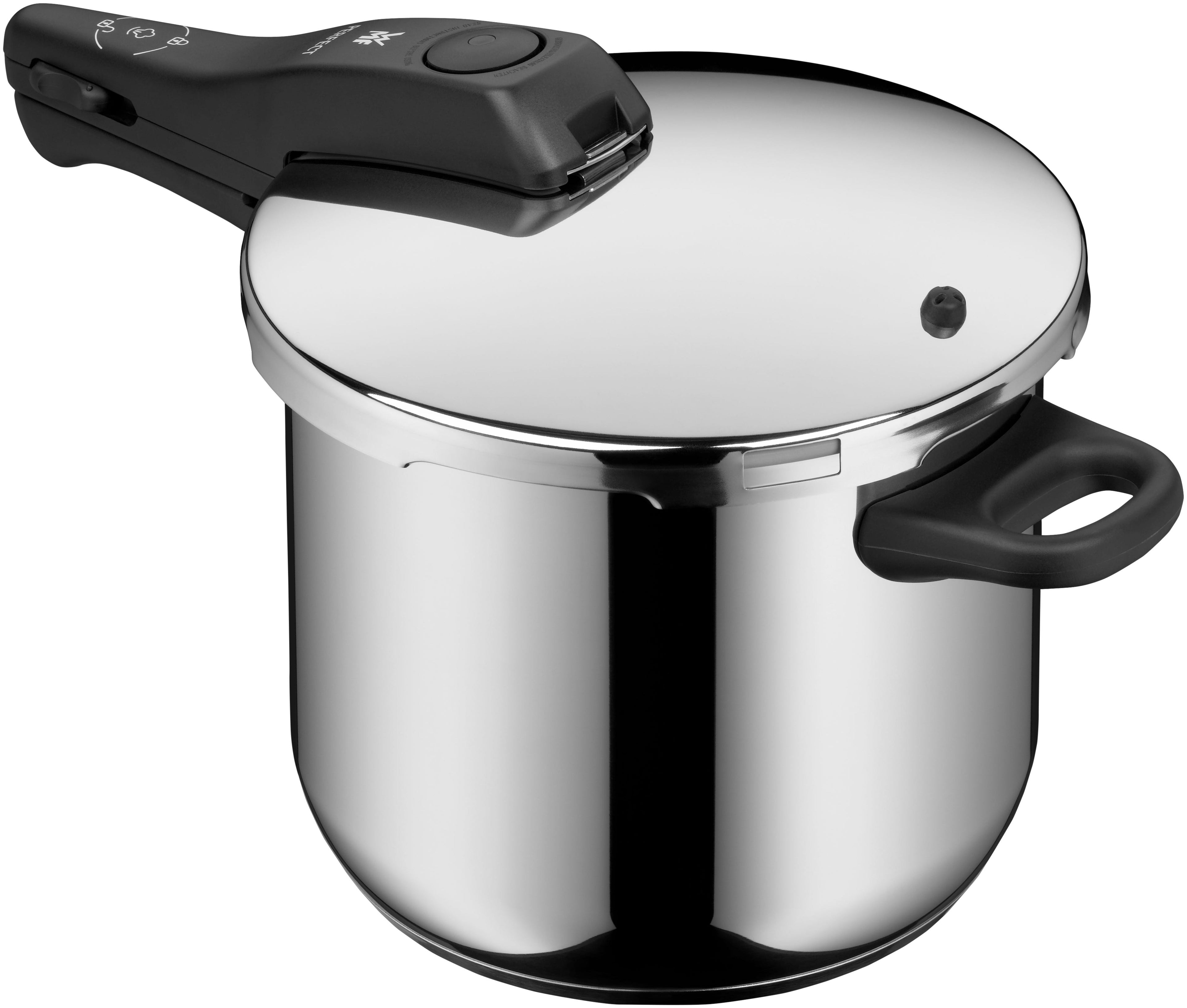 Detalj av lokk på Trykkkoker med dampinnsats rustfritt stål 22 cm 6,5 L - WMF