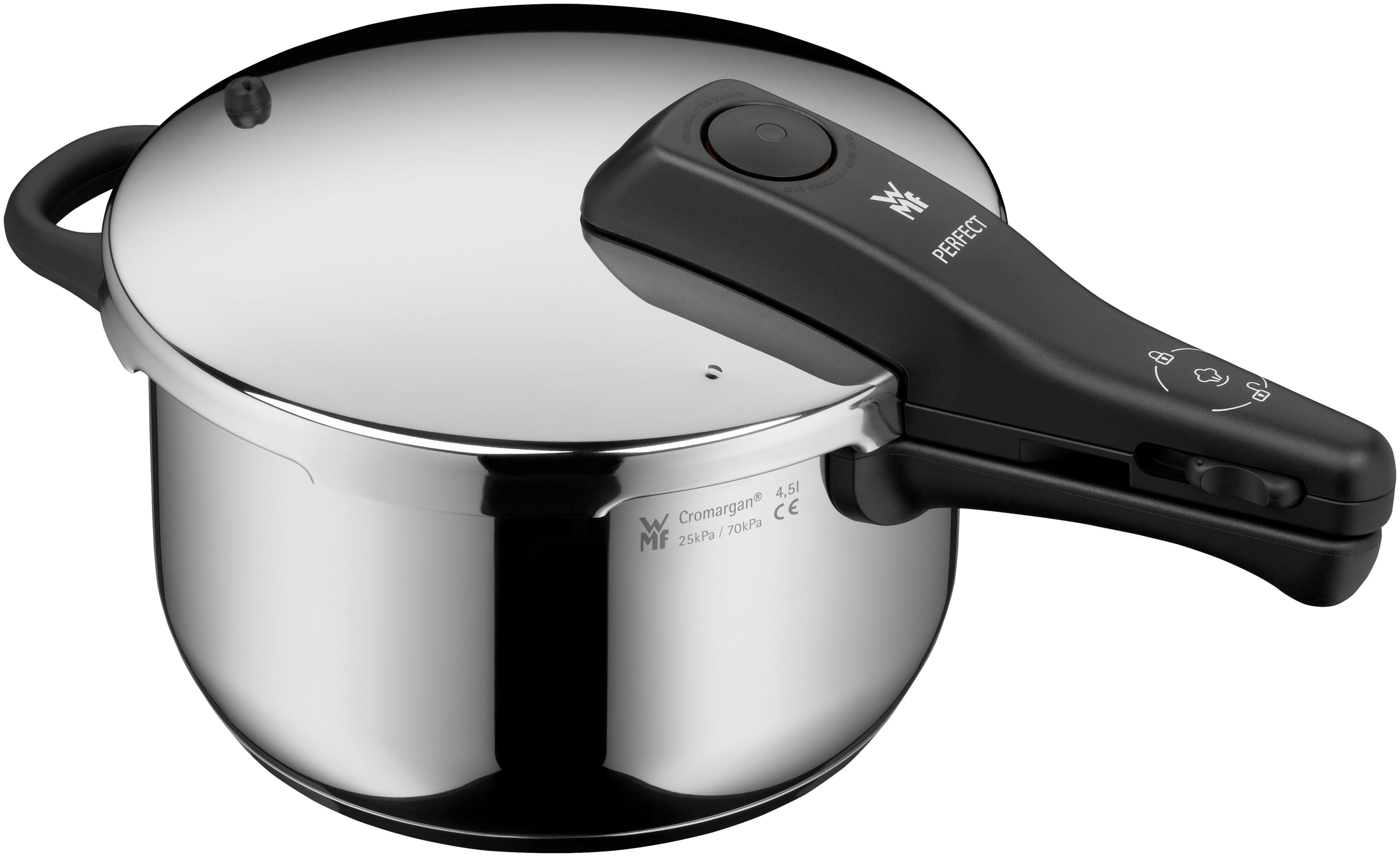 Trykkkoker Perfect One Pot rustfritt stål 22 cm forfra