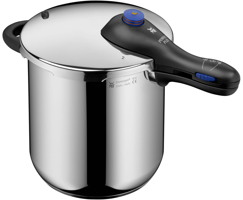 Trykkkoker Perfect Plus One Pot 22 cm 8,5 L rustfritt stål montert på komfyr