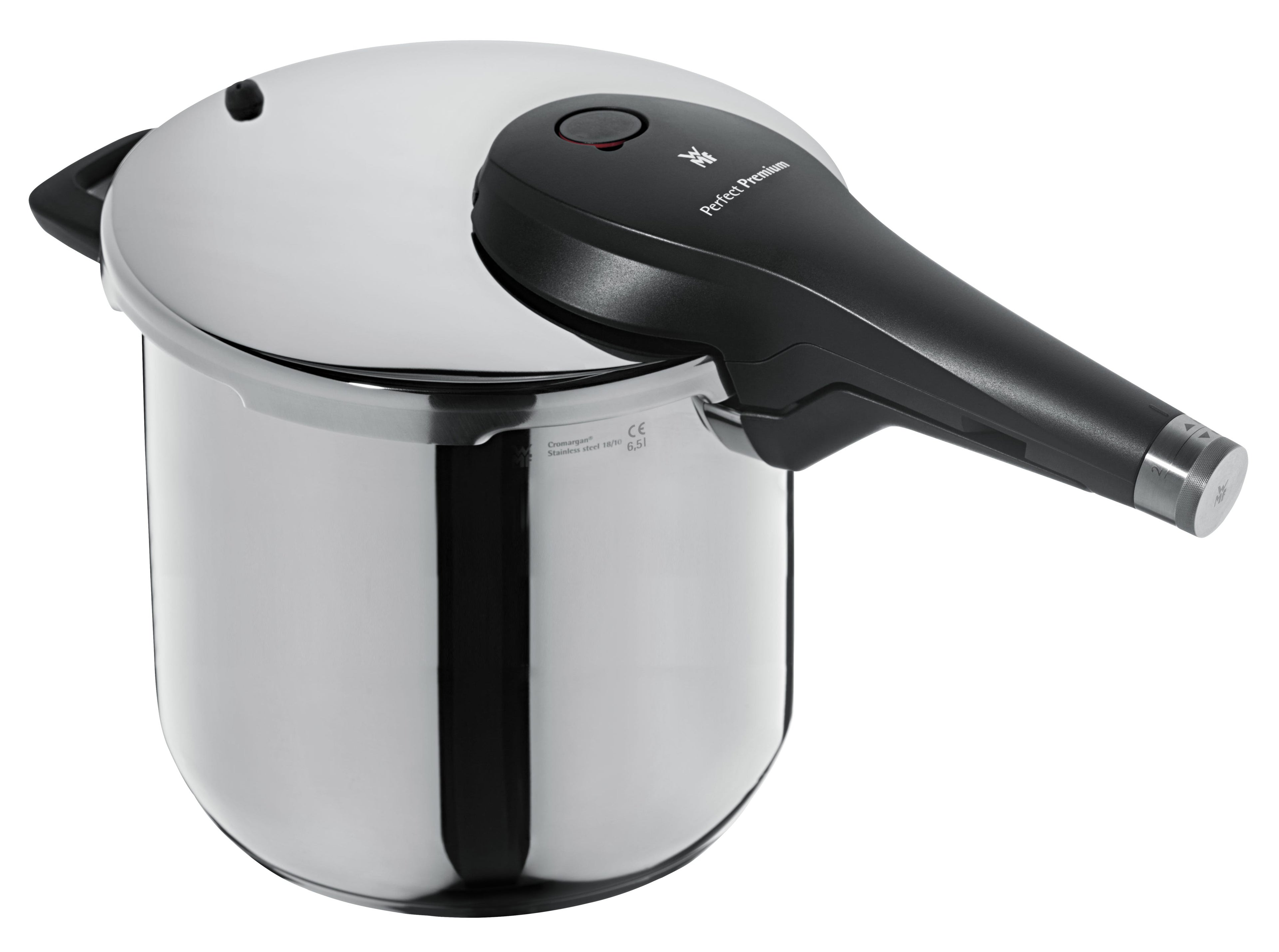 Trykkkoker rustfritt stål 22 cm 6,5 L Perfect Premium - WMF forfra