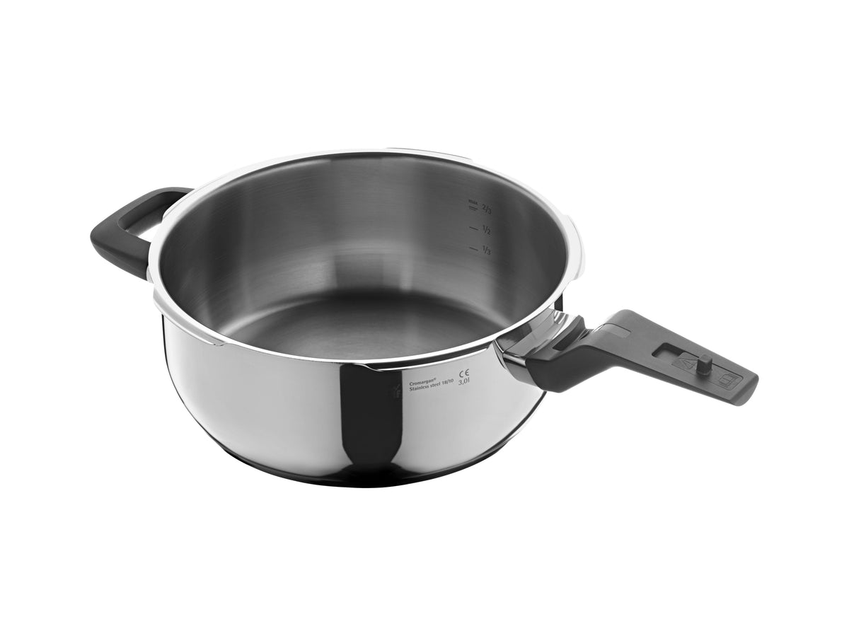 Trykkkoker-sett 22 cm med dampinnsats 6,5 og 3,0 L - WMF bakside