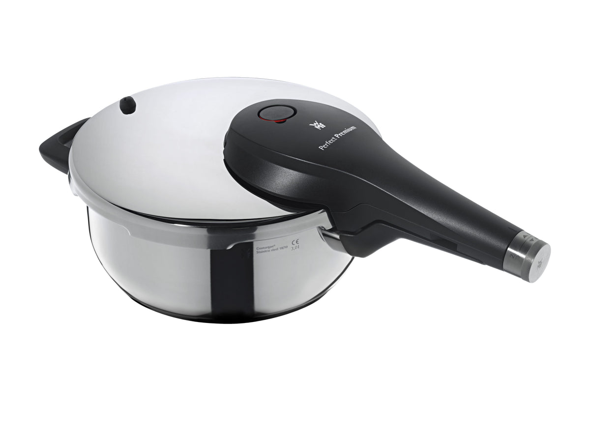 Trykkkoker-sett 22 cm med dampinnsats 6,5 og 3,0 L - WMF nærbilde lokk