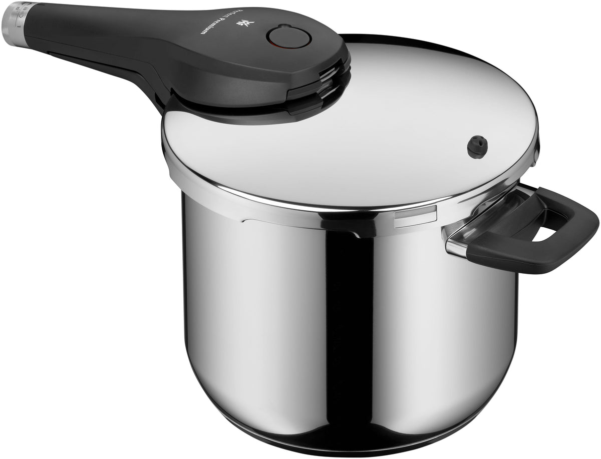 Trykkkoker-sett 22 cm med dampinnsats 6,5 og 3,0 L - WMF dampinnsats montert