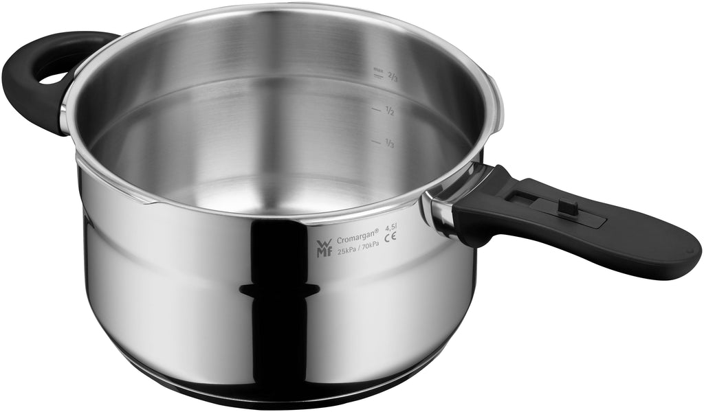 Trykkkoker-sett 22 cm rustfritt stål 3 og 4,5 L funksjonsknapper