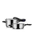 Trykkkoker-sett Plus 22 cm rustfritt stål 4,5 og 3,0 L 2-delt - WMF forfra