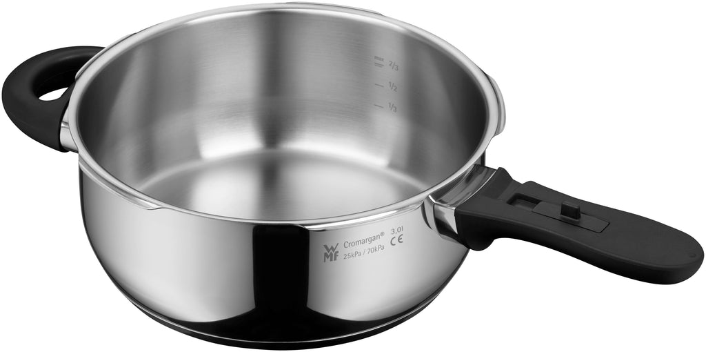 Trykkkoker-sett Plus 22 cm rustfritt stål 4,5 og 3,0 L 2-delt - WMF bakside