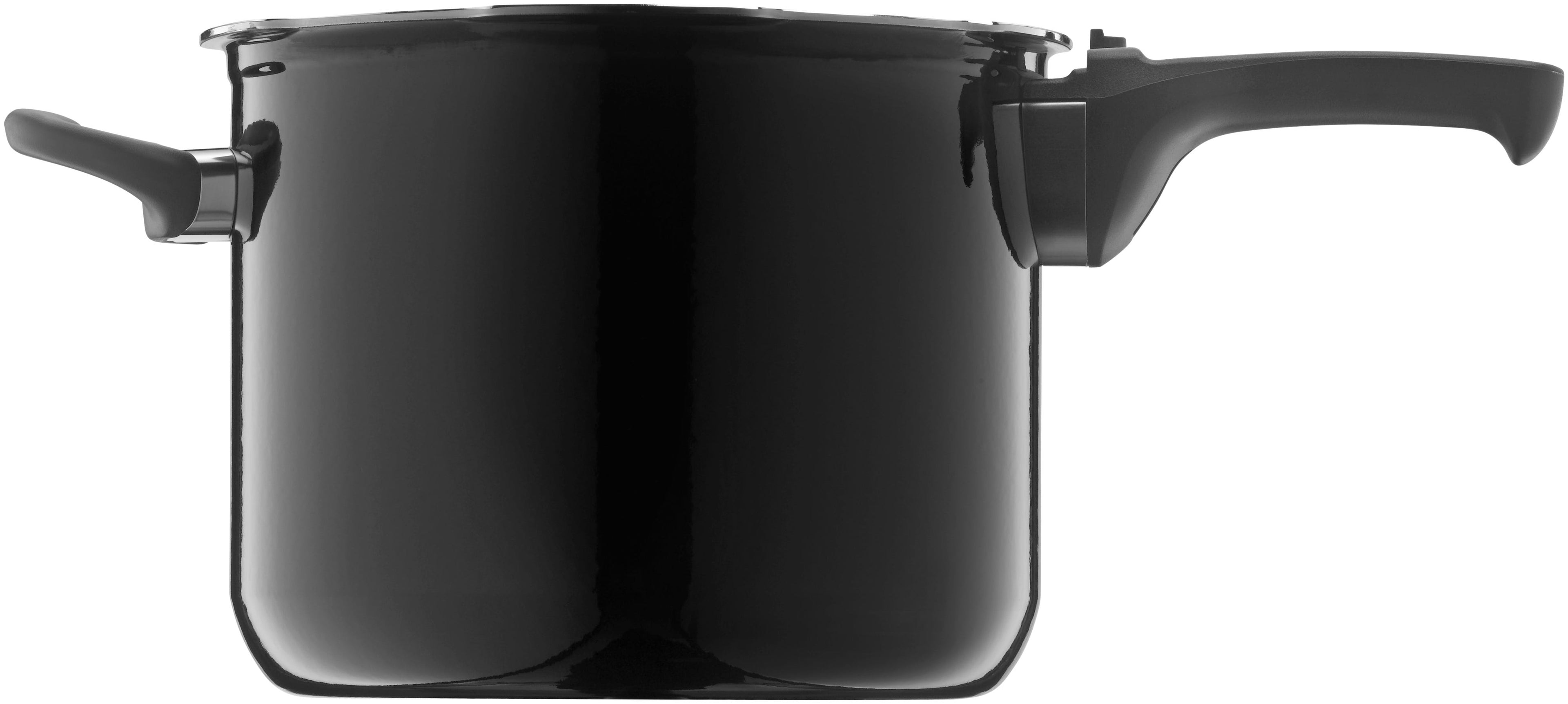 Trykkkoker Silargan® Sicomatic t-Plus 22 cm 6,5 L svart håndtak nærbilde