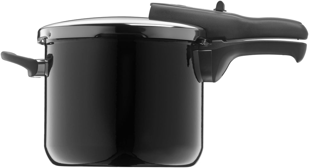 Trykkkoker Silargan® Sicomatic t-Plus 22 cm 6,5 L svart i bruk