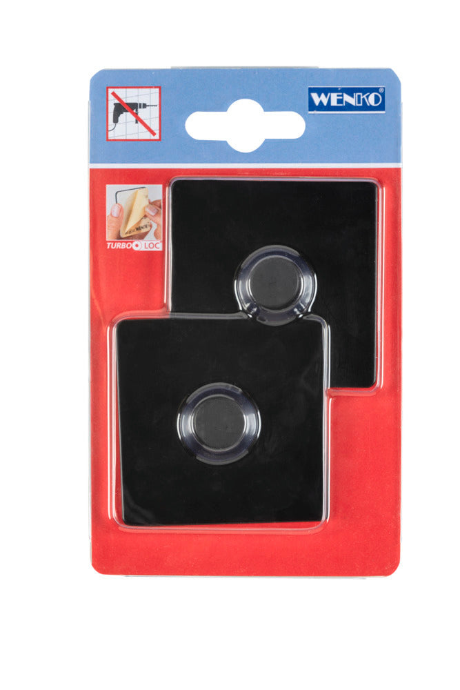Turbo-Loc® adapter firkantet svart klebeputer detalj