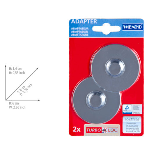 Turbo-Loc® adapter Premium Classic Style 2-delt sett uten boring detalj