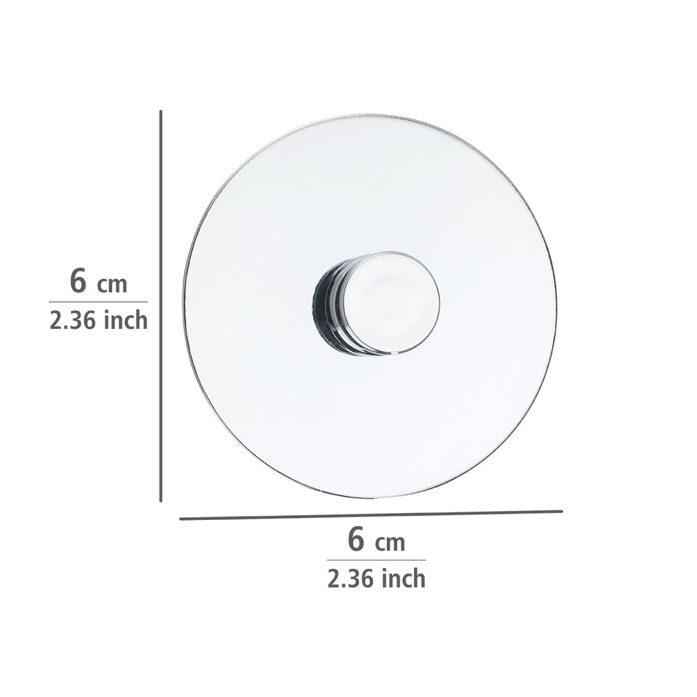 Montert Turbo-Loc® adapter Uno krom 2-delt sett på vegg