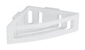 Turbo-Loc® hjørnehylle Bralia hvit uten boring front