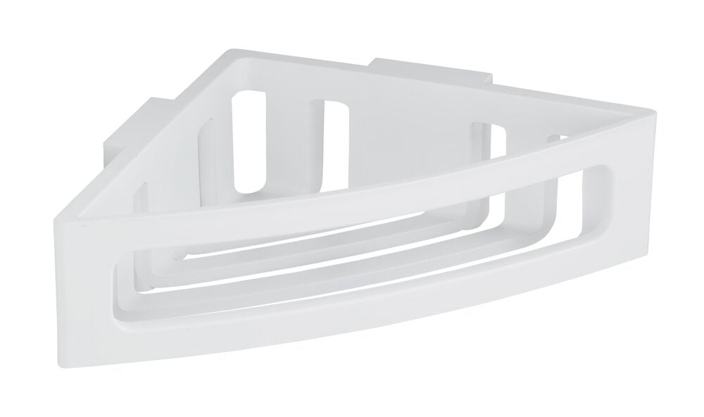 Turbo-Loc® hjørnehylle Bralia hvit uten boring front