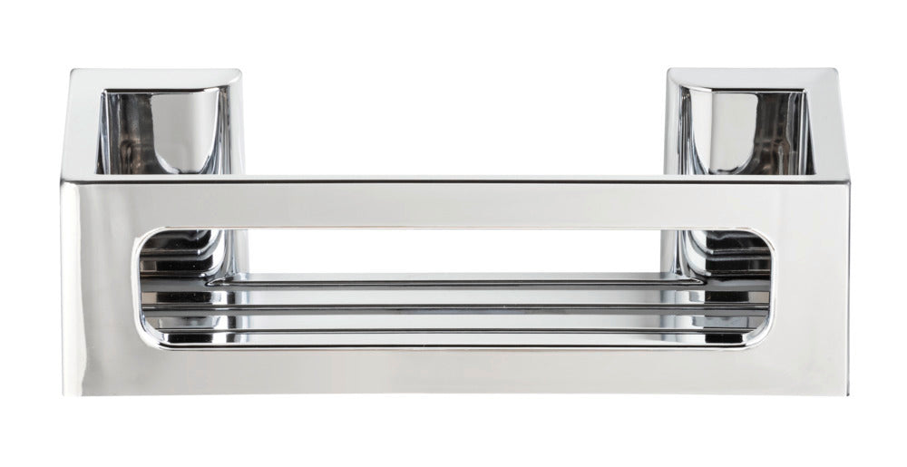 Turbo-Loc® vegghylle Bralia krom uten boring detalj av kromfinish