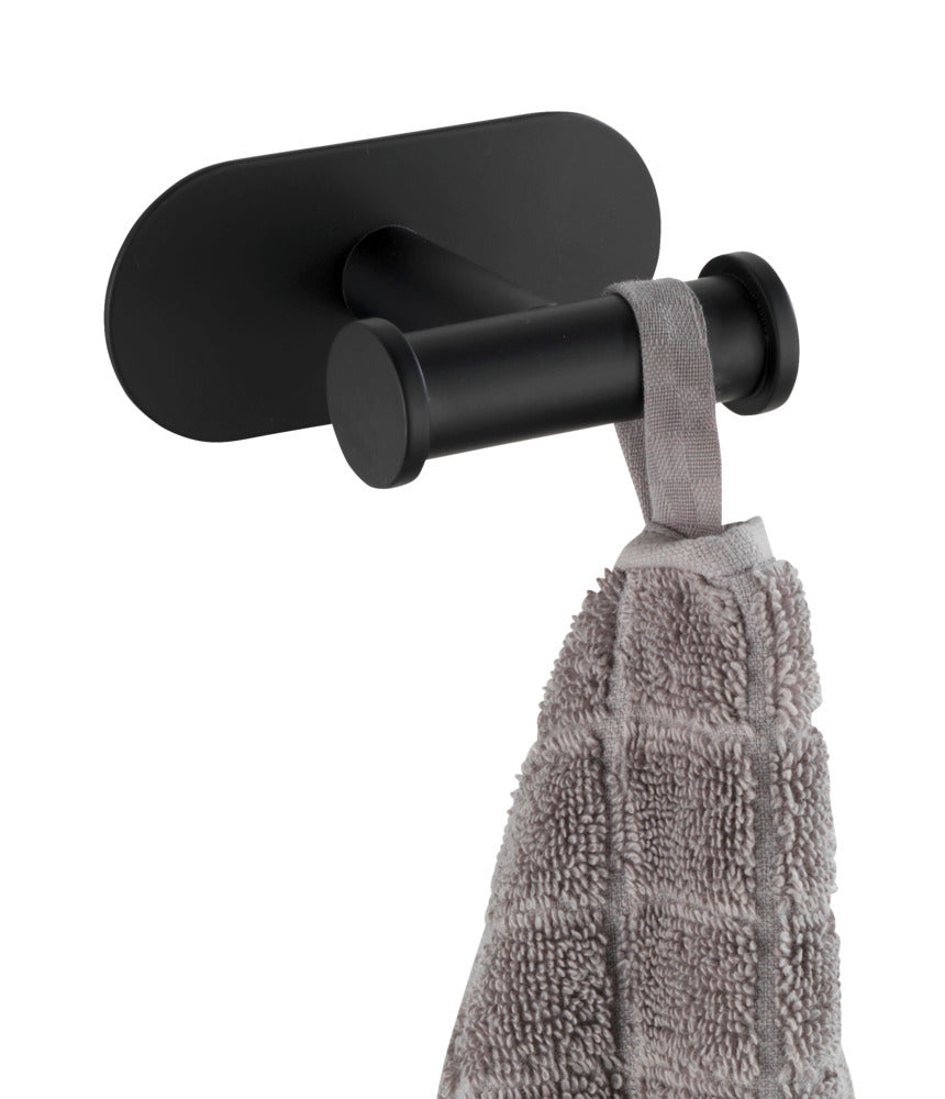Turbo-Loc® veggkrok Orea Duo rustfritt stål svart matt design