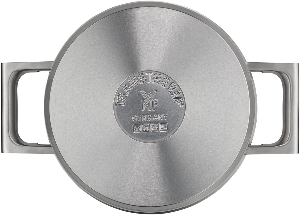 Ultimate Cool+ gryte med lokk 20 cm rustfritt stål visning av innvendig måleskala