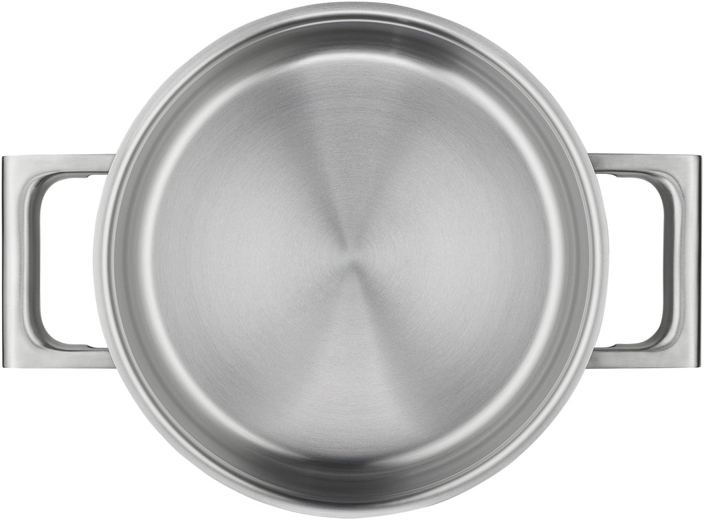 Ultimate Cool+ gryte med lokk 20 cm rustfritt stål hellekant detalj