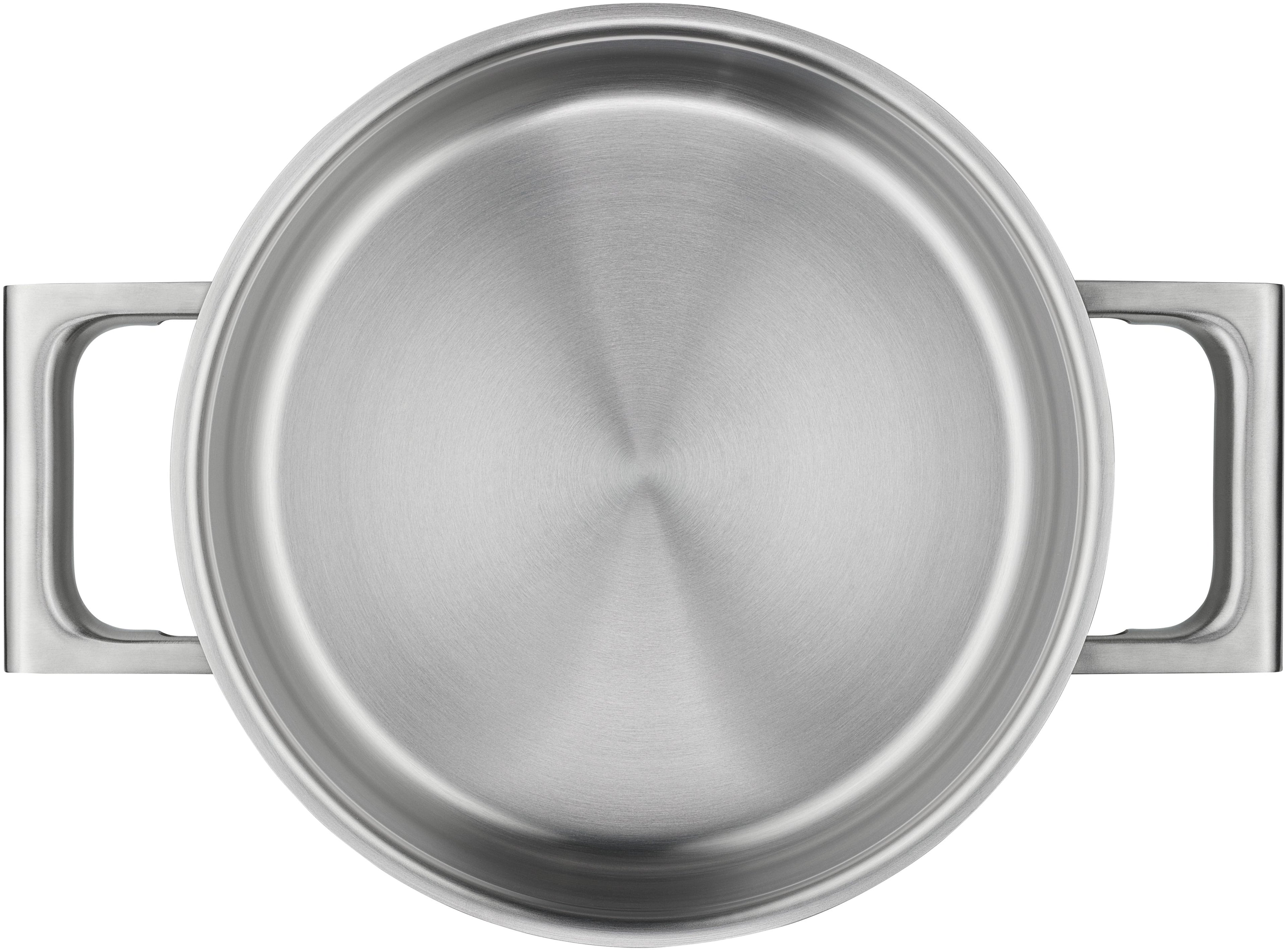 Ultimate Cool+ gryte med lokk 20 cm rustfritt stål hellekant detalj
