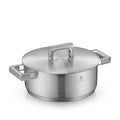 Ultimate Cool+ gryte med lokk 24 cm rustfritt stål forfra