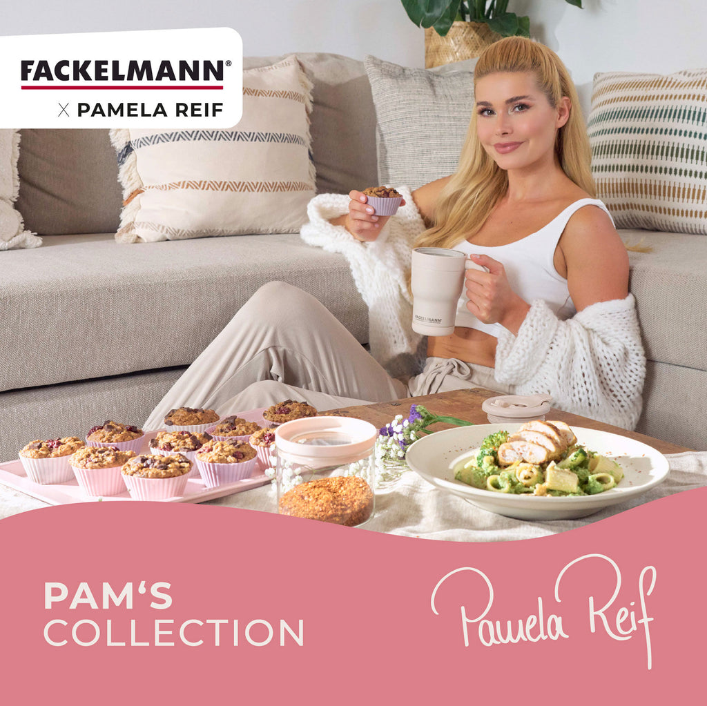 Universalkniv Pamela Reif 18,5 cm rosa rustfritt stål helhetsbilde