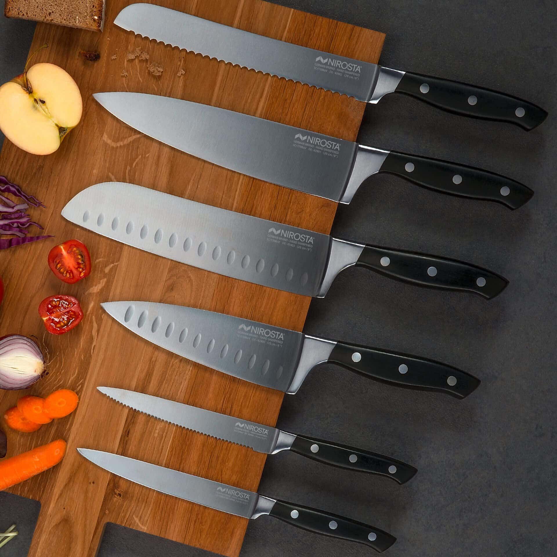 Detalj av blad på Universalkniv Trinity 14 cm rustfritt stål - Nirosta