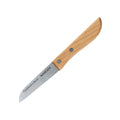 Urtemorskniv med skaft i bøketre, 8 cm blad rustfritt stål - Nirosta forfra