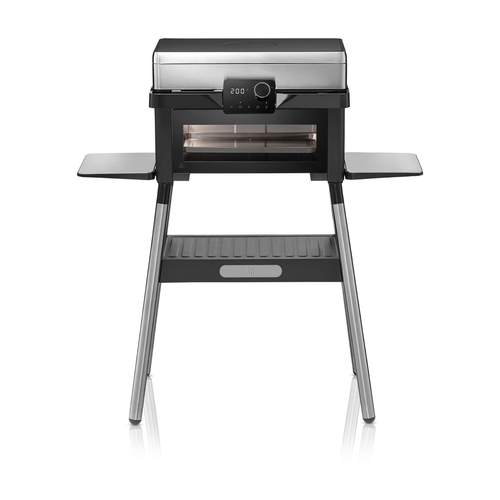 Utegrill 2-i-1 med innebygd ovn støpejern WMF forfra