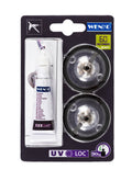 UV-Loc® erstatningssett borrefritt festesystem plast forfra