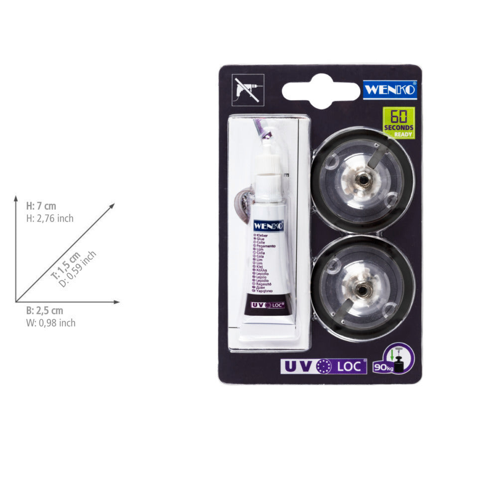 UV-Loc® erstatningssett borrefritt festesystem plast nærbilde