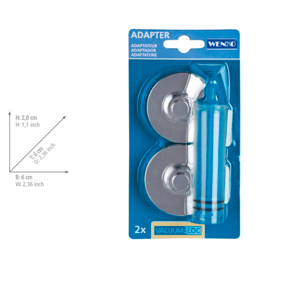 Bakside av Vacuum-Loc® adapter Premium Classic Style 2-delt sett