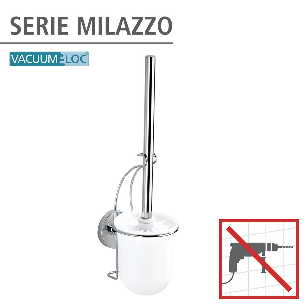 Baksiden av Vacuum-Loc® toalettbørste med holder Milazzo veggmontert krom